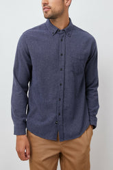 RUNSON SHIRT - HEATHER BLUE