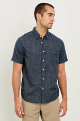 FAIRFAX RELAXED FIT SHIRT - NAVY ETCH